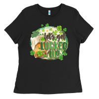 Black let's get lucked up Ladies Tee - MaliasSmallBusiness