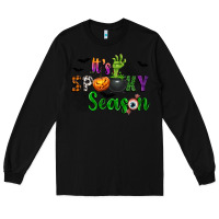 Black It's Spooky Season Long Sleeve Tee - texasbilliewilder