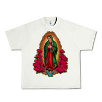 Pistachio Our Lady of Guadalupe Urban Heavy Tee - Bettercallsaul