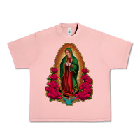 Salmon Our Lady of Guadalupe Urban Heavy Tee - Bettercallsaul