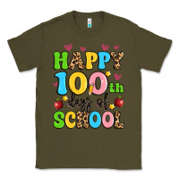 Army Green happy 100 th days of school Classic Tee - Artiststas