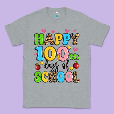 Happy 100 Th Days Of School Classic Tee Designed By Artiststas