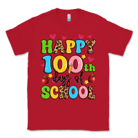 Red happy 100 th days of school Classic Tee - Artiststas