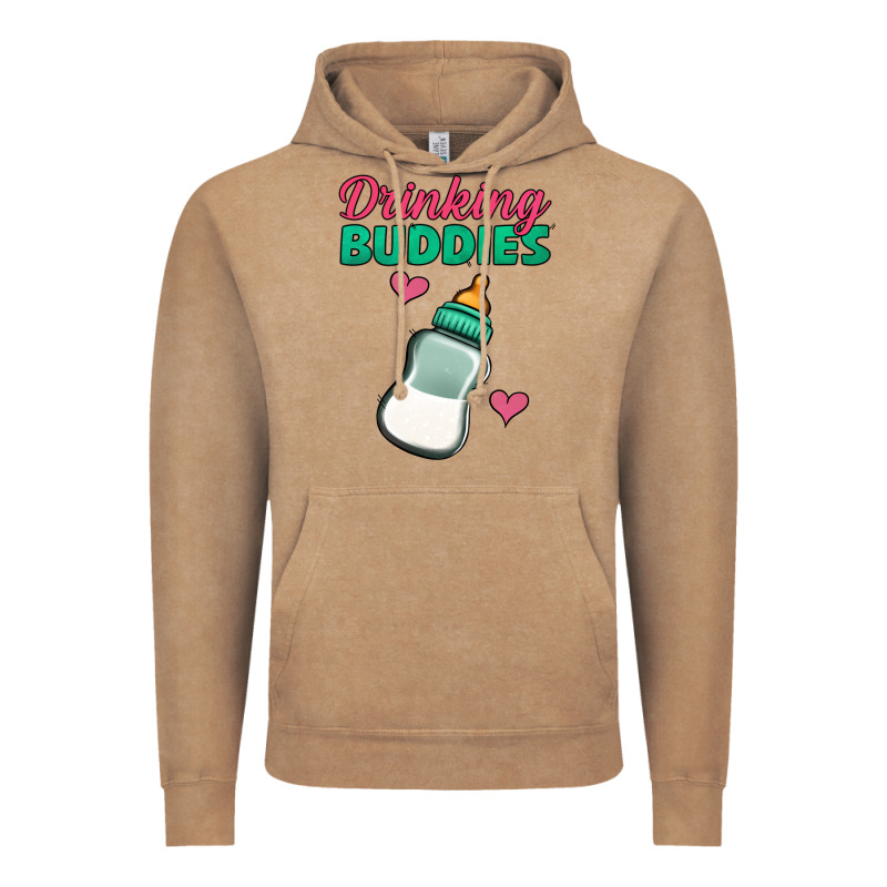 Drinking Buddies Baby Bottle Vintage Hoodie by Jasminsmagicworld | Teevron
