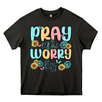Asphalt pray more worry less Heavy Core Tee - MaliasSmallBusiness