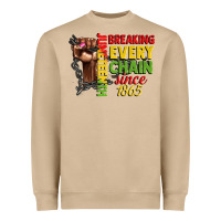 Mushroom juneteenth breaking every chain since 1865 woman f Heavyweight Sweatshirt - CowGirlArtShop
