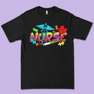 Autism Nurse Premium Tee Designed By Nancycooperartshop