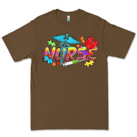 Cacao Autism Nurse Premium Tee - NancyCooperArtShop