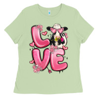Matcha love cow valentine's day Ladies Tee - MaliasSmallBusiness