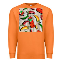 Carrot mexican chili and pepper seamless pattern Premium Sweatshirt - BundleAndBundleShop