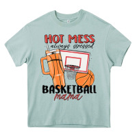 Arona hot mess always stressed basketball mama Heavy Core Tee - MaliasSmallBusiness