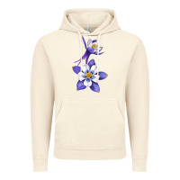 Vintage Artic Colorado Rocky Mountain Columbine Flower Vintage Hoodie - RanaPortraitStore