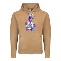 Vintage Camel Colorado Rocky Mountain Columbine Flower Vintage Hoodie - RanaPortraitStore