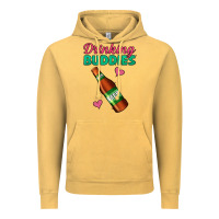 Vintage Mustard drinking buddies beer bottle Vintage Hoodie - Jasminsmagicworld
