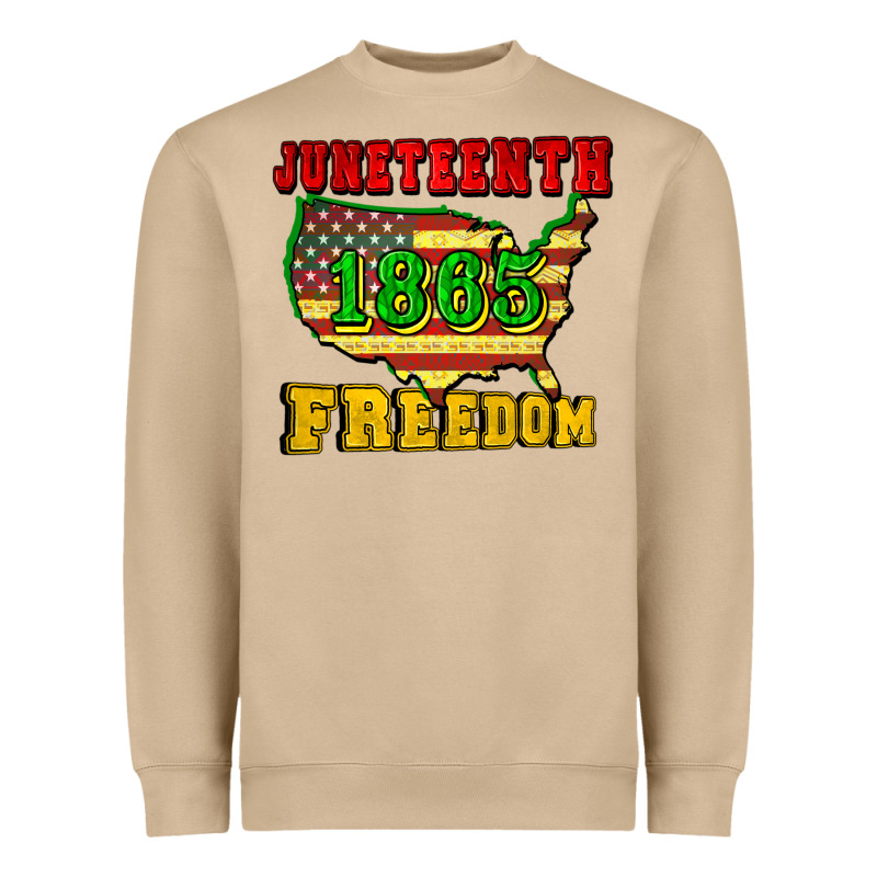 Juneteenth 1865 Freedom Heavyweight Sweatshirt by CowGirlArtShop | Teevron