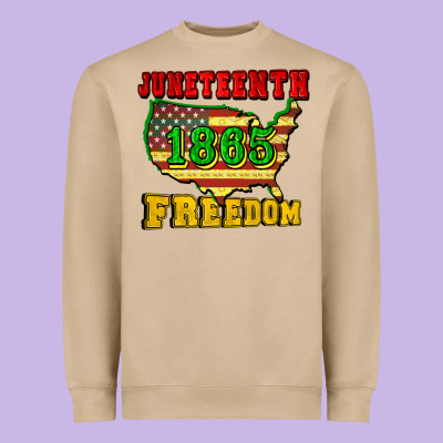 Juneteenth 1865 Freedom Heavyweight Sweatshirt Designed By Cowgirlartshop