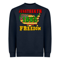 Navy juneteenth 1865 freedom Heavyweight Sweatshirt - CowGirlArtShop