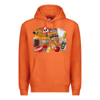 Carrot School Bus Coffee Cups Premium Hoodie - FaDigitalArtStudio