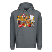 Rock School Bus Coffee Cups Premium Hoodie - FaDigitalArtStudio