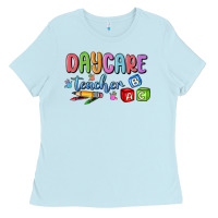 Baby Blue daycare teacher Ladies Tee - MaliasSmallBusiness