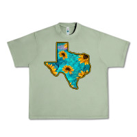 Oil Green Sunflower Turquoise Texas Urban Heavy Tee - Bettercallsaul