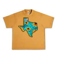 Peanut Butter Sunflower Turquoise Texas Urban Heavy Tee - Bettercallsaul