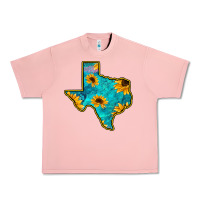 Salmon Sunflower Turquoise Texas Urban Heavy Tee - Bettercallsaul