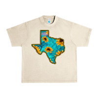 Sandshell Sunflower Turquoise Texas Urban Heavy Tee - Bettercallsaul