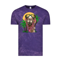 Cloud Purple camel with oasis Vintage Tee - BarkalooDesign