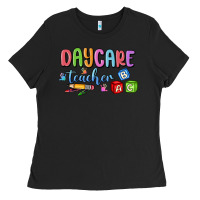 Black daycare teacher Ladies Tee - MaliasSmallBusiness