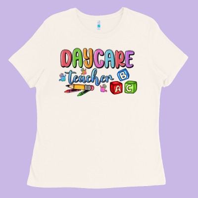 Daycare Teacher Ladies Tee Designed By Maliassmallbusiness