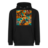 Black cowboy rodeo seamless pattern Heavyweight Hoodie - BundleAndBundleShop