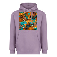 Lavender cowboy rodeo seamless pattern Heavyweight Hoodie - BundleAndBundleShop