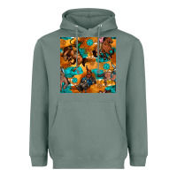 Sage cowboy rodeo seamless pattern Heavyweight Hoodie - BundleAndBundleShop