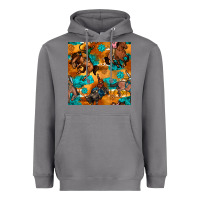 Storm cowboy rodeo seamless pattern Heavyweight Hoodie - BundleAndBundleShop