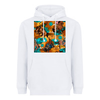 White cowboy rodeo seamless pattern Heavyweight Hoodie - BundleAndBundleShop