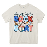 Cream were just here to rock the boat Heavy Core Tee - MaliasSmallBusiness