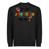 Black its the juneteenth for me Heavyweight Sweatshirt - CowGirlArtShop