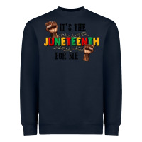 Navy its the juneteenth for me Heavyweight Sweatshirt - CowGirlArtShop