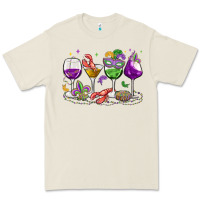 Bone mardi gras wine glasses Premium Tee - MaliasSmallBusiness