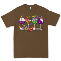 Cacao mardi gras wine glasses Premium Tee - MaliasSmallBusiness