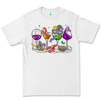 White mardi gras wine glasses Premium Tee - MaliasSmallBusiness