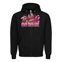 Black Tackle cancer Football Zipper Hoodie - FaDigitalArtStudio