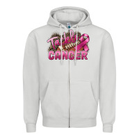 Dove Grey Tackle cancer Football Zipper Hoodie - FaDigitalArtStudio