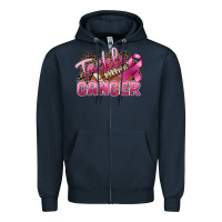 Navy Tackle cancer Football Zipper Hoodie - FaDigitalArtStudio