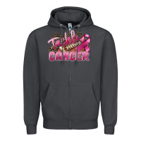Smoke Tackle cancer Football Zipper Hoodie - FaDigitalArtStudio