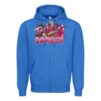 True Royal Tackle cancer Football Zipper Hoodie - FaDigitalArtStudio