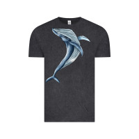 Vintage Black humpback whale jumping Vintage Tee - BarkalooDesign