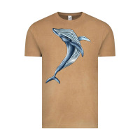 Humpback Whale Jumping Vintage Tee | Teevron