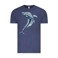 Vintage Denim humpback whale jumping Vintage Tee - BarkalooDesign